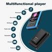32GB Clip-On MP3 Player with Bluetooth 5.0, Mini Portable MP3 Player with FM Radio Recording, Kids Music MP3 Player with Pedometer MP3 and MP4 Player(Blue)