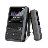 32GB Clip-On MP3 Player with Bluetooth 5.0, Mini Portable MP3 Player with FM Radio Recording, Kids Music MP3 Player with Pedometer MP3 and MP4 Player(Black)