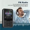 32GB Clip-On MP3 Player with Bluetooth 5.0, Mini Portable MP3 Player with FM Radio Recording, Kids Music MP3 Player with Pedometer MP3 and MP4 Player(Black)