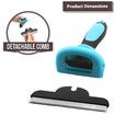Blue Professional Pet Grooming Shedding Tool Quality Hair Removal Animal Brush Pet Care Essentials Portable