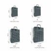 6 Set Compression Packing Cubes for Suitcases,Travel Organizer Bags for Luggage, Travel Accessories and Essentials (Grey)