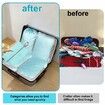 Compression Packing Cubes for Suitcases 6 Set, Expandable Travel Suitcase Organizer Bags Set with Shoe Bag, Lightweight Luggage Packing Organizers(Luke Blue)
