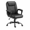 Ergonomic Office Chair Computer Study Executive Desk Armchair Home Work Reclining Adjustable Swivel Recliner PU Black