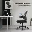 Mesh Office Chair Ergonomic Desk Reclining Armchair Study Executive Computer Adjustable Home Work Swivel Recliner Black