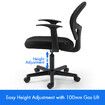 NEADER Mesh Office Desk Chair Ergonomic Armchair Study Executive Computer Home Work Reclining Adjustable Swivel Recliner Black