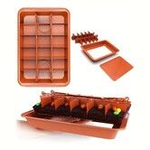 1 Set Brownie Pan With Dividers Baking Tray Bite Size Baking Steel Brownies Pan With Cutter,Makes 18 Pre-cut Brownies Perfect All At Once