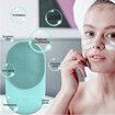 Facial Cleansing Brush, Sonic Waterproof Cleansing Brush(8 Adjustable Speeds) Effectively Cleans and Exfoliates, Green