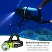 Portable Rechargeable Diving Headlight 350m Underwater 2 Light Modes Waterproof Super Bright LED Diver Spearfishing Headlamp