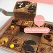 Champagne Gold Brownie Pan with Dividers Non-stick Rectangular Baking Pan with Built-in Slicer Can Make Brownie Bite Cake Fudges and Chocolate