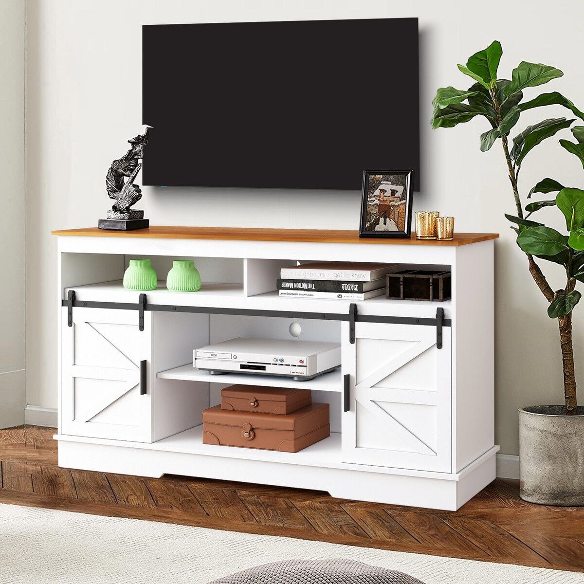 TV Stand Entertainment Unit Media Console Centre Table Up to 65” Televisions Cabinet Sideboard Living Room Furniture