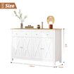 Sideboard Buffet Cabinet Cupboard Side Console Table Storage 2 Drawers 4 Doors Dresser Coffee Bar Kitchen Dining Room