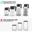 Wide Mouth Mason Jar Flip Cap Lid with Handle, Innovative Sliding Lid and Easy Pour Spout Wide Mouth Mason Jar Pour Spout Lids with Handle
