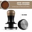 58.35mm Espresso Coffee Tamper with Three Spring Loaded Calibrated Espresso Tamper 30lbs Espresso Hand Tamper with Sound Feedback T6172T