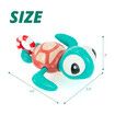 Turtle with Swim Ring, Pull String Swimming Sea Friends Bath Toy for Kids for Age 3+