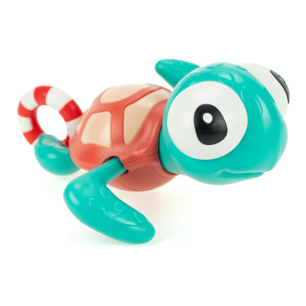 Turtle with Swim Ring, Pull String Swimming Sea Friends Bath Toy for Kids for Age 3+