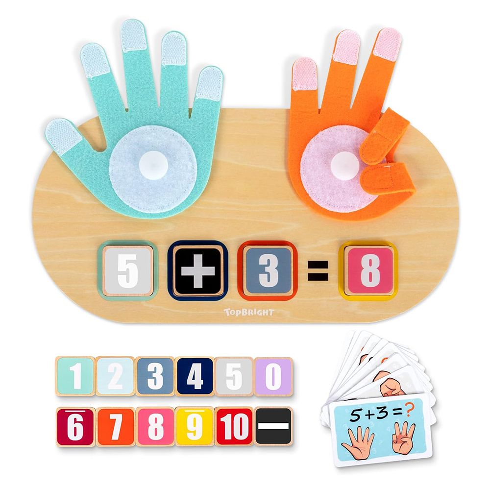Kids Math Manipulatives Homeschool Supplies, Learning Toys, Math Game Number Blocks Montessori Toys for 3 4 5 6 Year Old Boys Girls