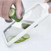 Multi Handheld Mandoline Slicer with Adjustable Stainless Steel Blade, Veggie Cheese Grater, French Fry Cutter for Speedy Slicing Fruits and Vegetables