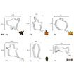 6 PCS Halloween Cookie Cutter Set Stainless Steel Baking Tools Cookie Stamps Cutters