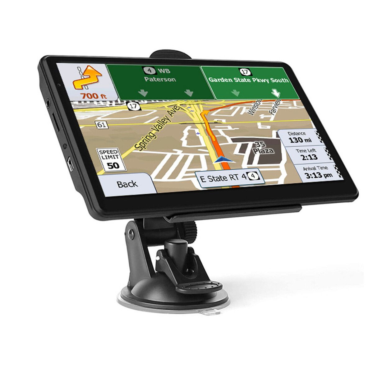 Truck RV GPS Navigation for Car with Driver Alerts Turn by Turn Directions Free Map Updates Large Screen