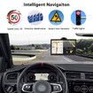 Truck RV GPS Navigation for Car with Driver Alerts Turn by Turn Directions Free Map Updates Large Screen