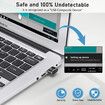 Undetectable Metal USB Mouse Mover with Switch Button,Automatic Mouse Shaker with 2 Jiggle Modes,Mouse Simulator,Driver-Free,Plug & Play,Keep Computer/Laptop Awake,Black