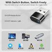Undetectable Metal USB Mouse Mover with Switch Button,Automatic Mouse Shaker with 2 Jiggle Modes,Mouse Simulator,Driver-Free,Plug & Play,Keep Computer/Laptop Awake,Black