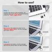 Undetectable Metal USB Mouse Mover with Switch Button,Automatic Mouse Shaker with 2 Jiggle Modes,Mouse Simulator,Driver-Free,Plug & Play,Keep Computer/Laptop Awake,Black