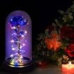 Rose Gifts for Mom from Daughter, Mom Gifts for Her, Colorful Red Light Up Rose in A Glass Dome with Colorful Light,Graduation Gifts for Girl Anniversary Purple