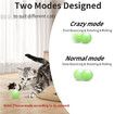 Smart Interactive Cat Toy, Automatic Moving Rolling Ball for Indoor Cats, Peppy Cat Toy with Lights/Sound Simulation Bird,1 Pack