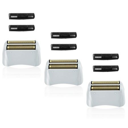 3 Pack Pro Shaver Replacement Foil and Cutters Compatible with andis No.17150/17155/17200 Shaver ProFoil Lithium Replacement Golden