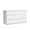 9 Drawer Dresser Tallboy Chest of Drawers Bedroom Clothes Storage Tower Cabinet Childrens Nursery Organiser White