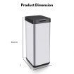 MIRAKLASS Sensor Bin 50L Narrow Black Square MK-SB-111-JR