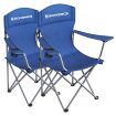 SONGMICS Set of 2 Folding Camping Outdoor Chairs Blue