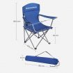 SONGMICS Set of 2 Folding Camping Outdoor Chairs Blue