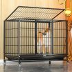 Floofi Dog Cage 46" (with wheels) FI-PC-132-XD