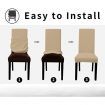 GOMINIMO 6pcs Dining Chair Slipcovers/ Protective Covers (Camel) GO-DCS-103-RDT