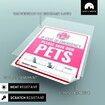 6 x Pet Alert Stickers for House (4x5 inch) - Self-Adhesive Rescue our Pets window sticker - UV resistant,waterproof,Anti Scratch Pet Inside Fire Sticker - Rescue our pets decal