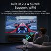Portable Mini Projector Android 11 Home Theater Cinema VideoProjector Bluetooth WIFI Sync IOS Smartphone 1080P 4K Movie