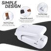 Handheld Thermal Vacuum Sealer, 2 in 1 Heat Sealer and Cutter with Drawstring, Portable Bag Resealer Machine for Plastic Bags, Food Storage, Snacks,White