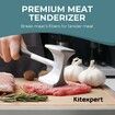 Meat Tenderizer Hammer with Comfortable-Grip Handle,Dual-side Mallet for Kitchen,Heavy Duty Pounder For Tenderizing Steak,Beef and Fish