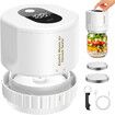 Automatic Jars Vacuum Sealer Canning Jars Mouth Regular Mason Lids Food Storage Fermentation  6.5cm 8.3cm Mason Jar Lids COLOR White