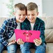 7 Tablet Computer for Kids 2+16G Android Tablet Front Rear Camera Tablet Kids Early Education Learning Machine Parent-Child Gift, Rose Red