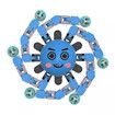 3PCS Deformation Robot Mechanical Octo-pus Gyroscope Toy Luminous Toy