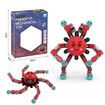 3PCS Deformation Robot Mechanical Octo-pus Gyroscope Toy Luminous Toy