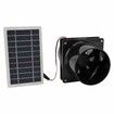 Solar Powered Exhaust Fan for Round Pipe, 10W 12V Solar Panel Ventilation Fan Kit for Outside, Greenhouse, Attics, Chicken Coop, Garage, Basement