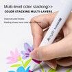 60colors Acrylic Fun Creative Educational Safe Non-Toxic Graffiti Watercolor Pen Ceramic Drawing Marker Pens Kids gift birthday christmas