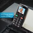 4G VoLTE One Click Unlock Senior Flip Phone Dual SIM Large Screen Big Button SOS Pocket Flashlight Loud Volume