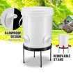 Chicken Bird Feeder Waterer Automatic Water Food Dispenser Auto Chook Hen Chick Poultry Drinker Cup PVC Feeding Port 20L