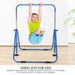 Kids Gymnastics Bar Training Climbing Frame Playground Workout Horizontal Expandable Monkey Kip for Home Blue