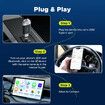 2 in 1 Wireless Carplay Adapter for Android Auto Adapter, Convert Wired CarPlay to Wireless CarPlay,  Quick Auto Reconnect, Type-C/USB, Plug & Play